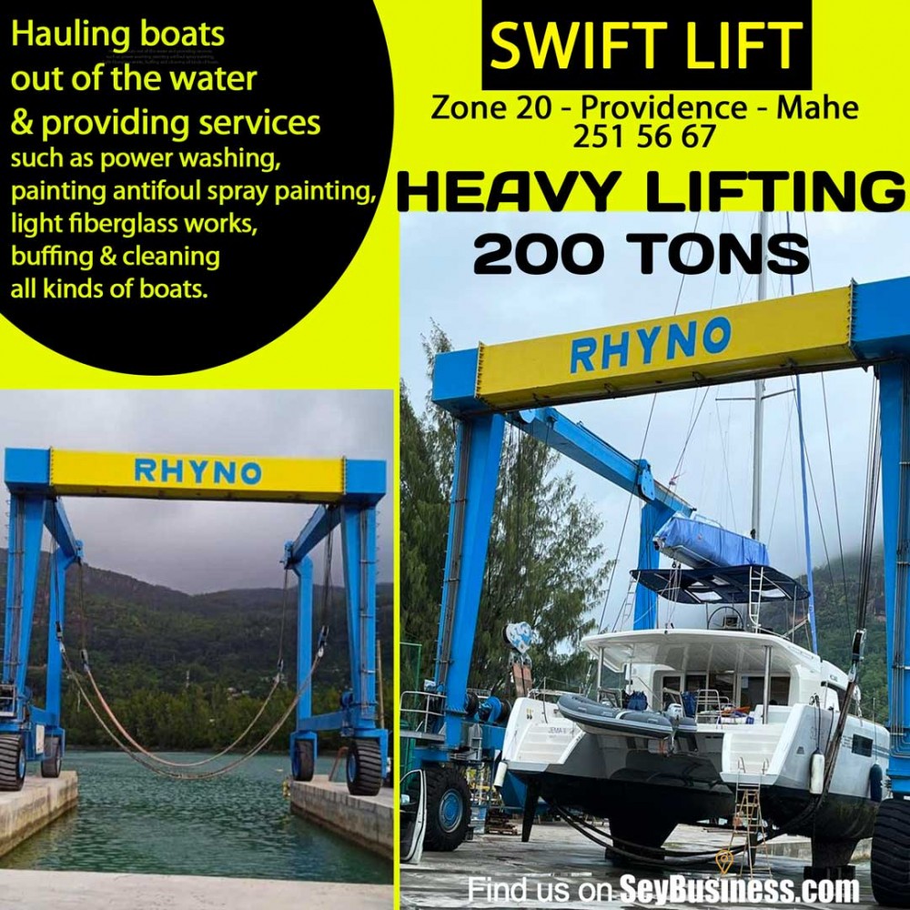 Full service boat yard \u003e we haul boats out of the water and provide wide  range of services | SEYBUSINESS, image size:1000x1000